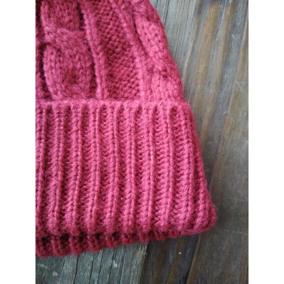 POM POM HAT Knit Beanie Women Winter Baby Alpaca Hat Fur Ski Snow beanie - Picture 3 of 4
